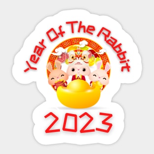 Year Of the Rabbit Chinese Zodiac Lunar New Year Sticker